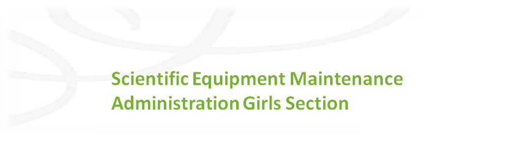 Scientific Equipment Maintenance Administration Girls Section